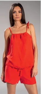 Nicole Olivier Demon Linen Beachwear Shorts