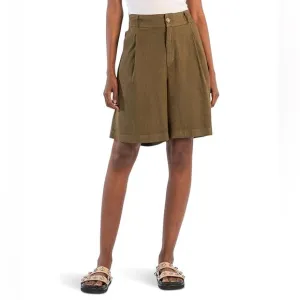 NWOT- KUT from the Kloth Nicolette - Linen Shorts With Pleats