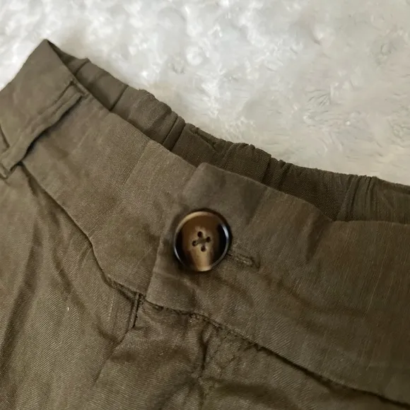 NWOT- KUT from the Kloth Nicolette - Linen Shorts With Pleats