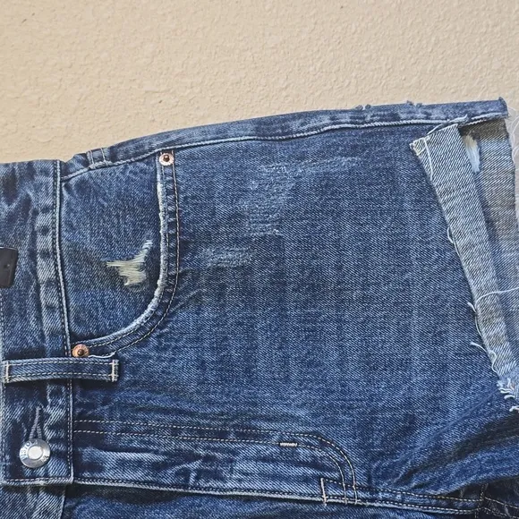 NWOT Pistola Kylee Relaxed High Rise Distressed Shorts Size 26