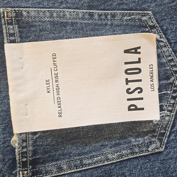 NWOT Pistola Kylee Relaxed High Rise Distressed Shorts Size 26