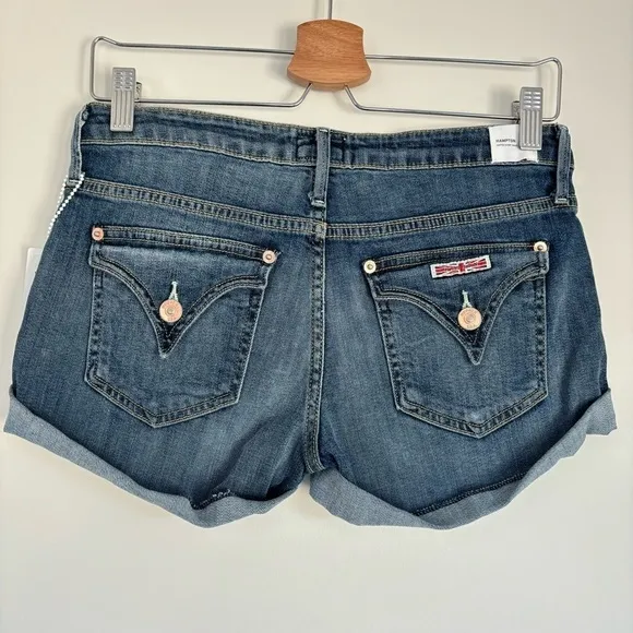 NWT Hudson Hampton Cuffed Jean Shorts 25