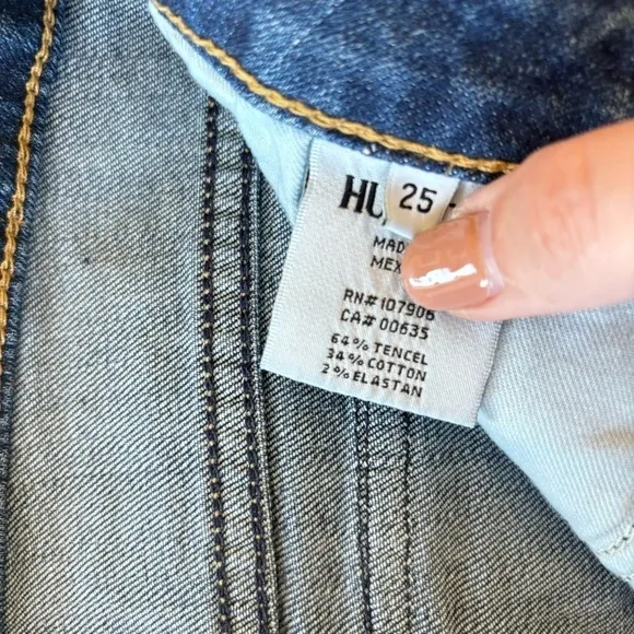NWT Hudson Hampton Cuffed Jean Shorts 25