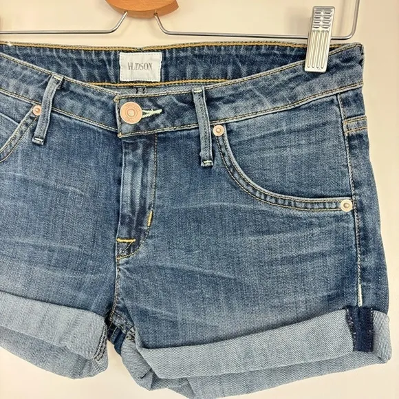 NWT Hudson Hampton Cuffed Jean Shorts 25
