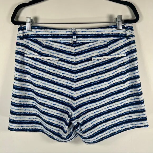 NWT SPANX Sunshine Shorts 6” Blue Painted Stripe 50213R LARGE
