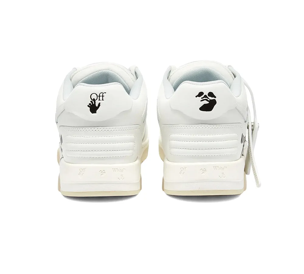 OFF-WHITE Out Of Office OOO Low Tops For Walking White Black
