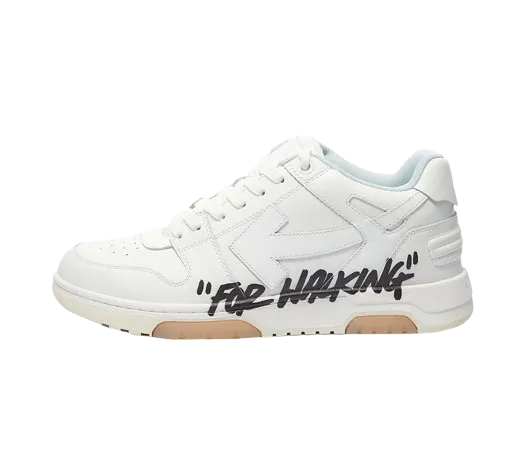 OFF-WHITE Out Of Office OOO Low Tops For Walking White Black