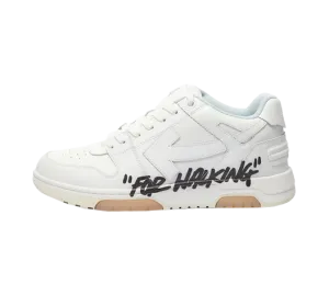 OFF-WHITE Out Of Office OOO Low Tops For Walking White Black