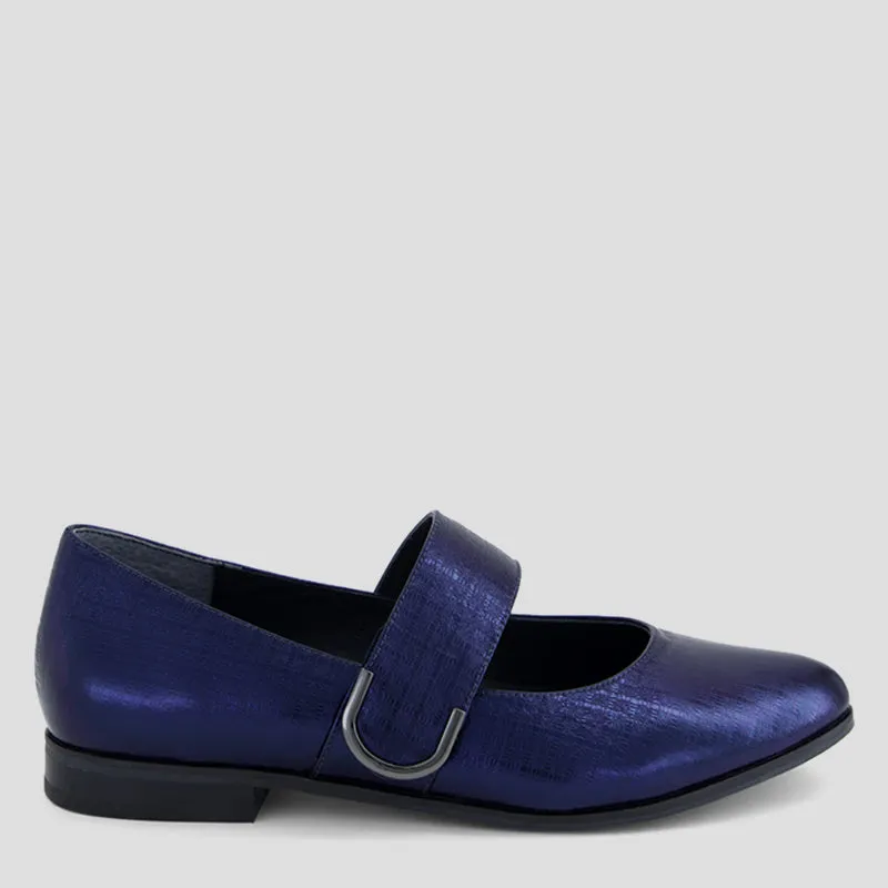 OKLA XF - NAVY SQUARES LEATHER