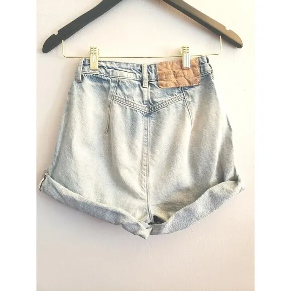 OneTeaspoon Denim Shorts Women's 22 Blue Kansas Streetwalker  Cuffed Nwt