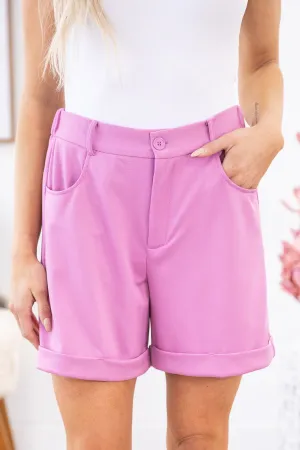 Orchid Cuffed Shorts
