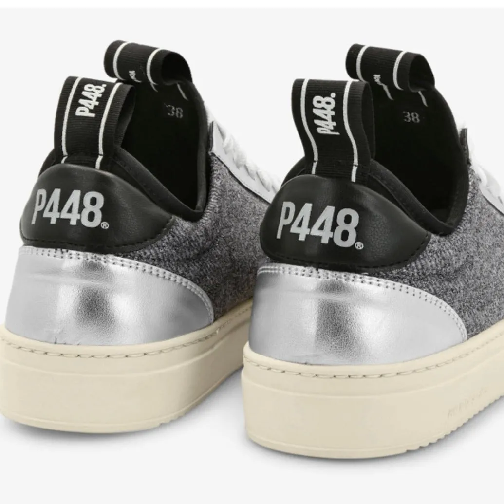 P448 Soho Sock Vegan Grey Sneaker