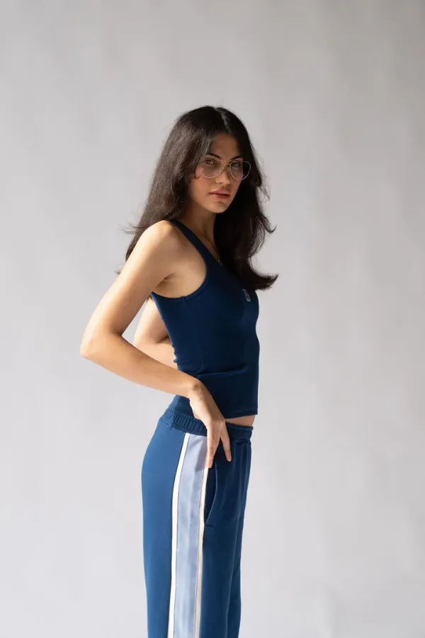 Parisienne Trackpant Estate Blue