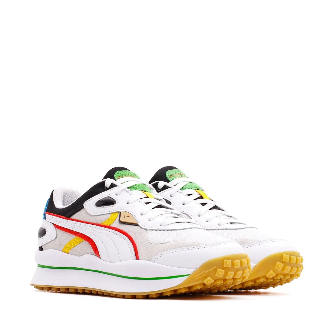 Puma Men Street Rider WH White Red Black 375820-01
