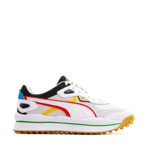 Puma Men Street Rider WH White Red Black 375820-01