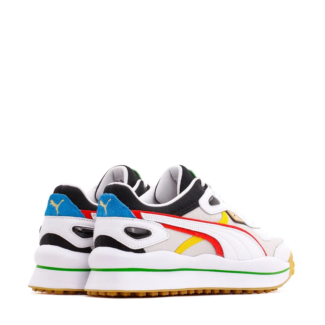 Puma Men Street Rider WH White Red Black 375820-01