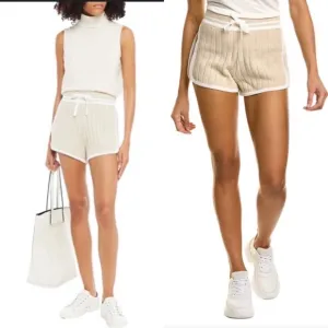 Rag &amp; Bone Serena Knit Shorts In Oatmeal Size S/P