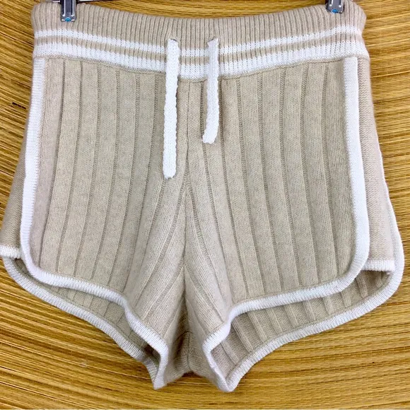 Rag &amp; Bone Serena Knit Shorts In Oatmeal Size S/P