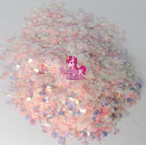 Razzle Dazzle Peach Sorbet Glitter- Festival, Powder Arts & Crafts Tumblers Glass Decoration, Weddings Flowers, Cosmetic, Face Eye Body Nails Skin Hair Festival, Scrapbook