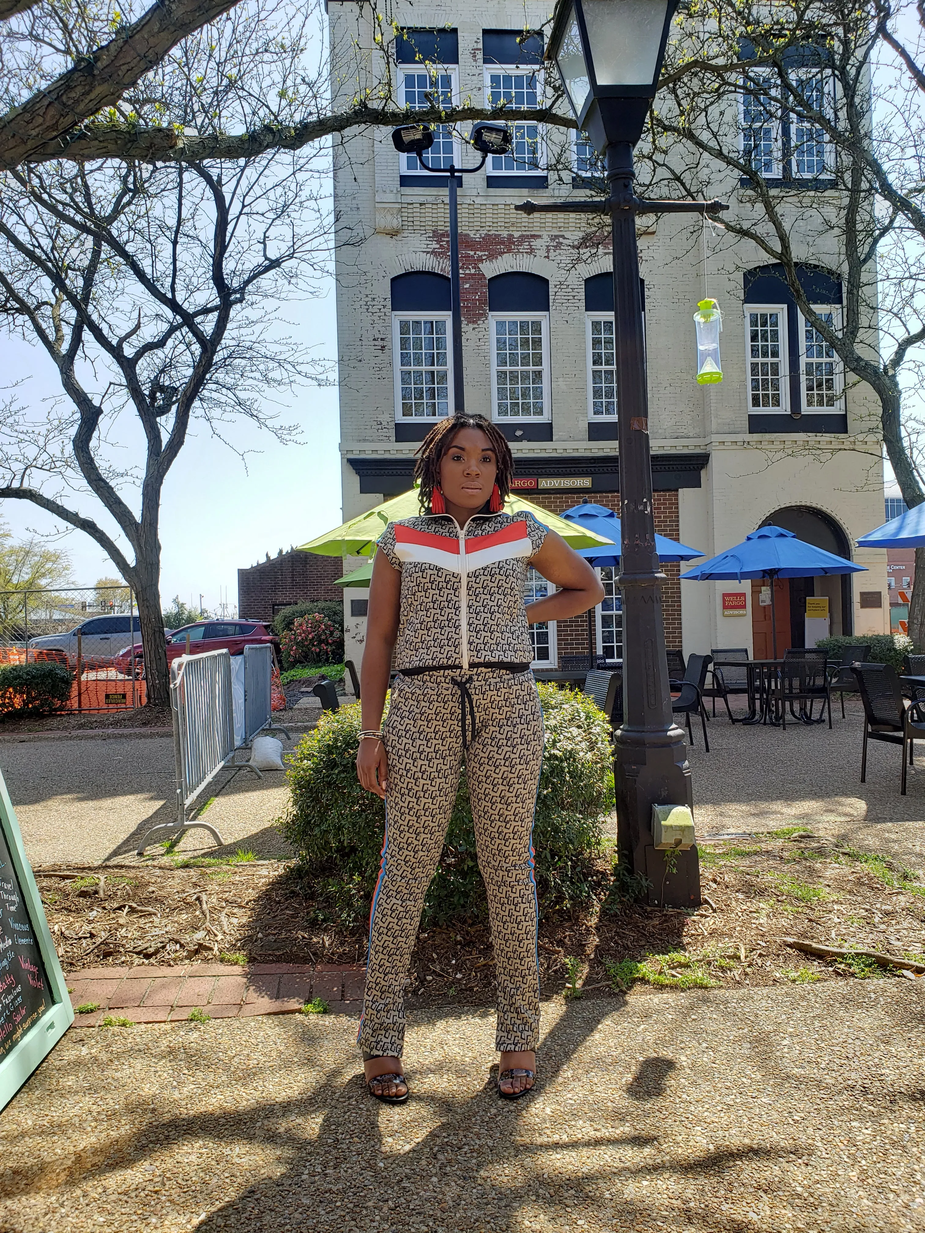 Retro Sleeveless 2 piece track suit