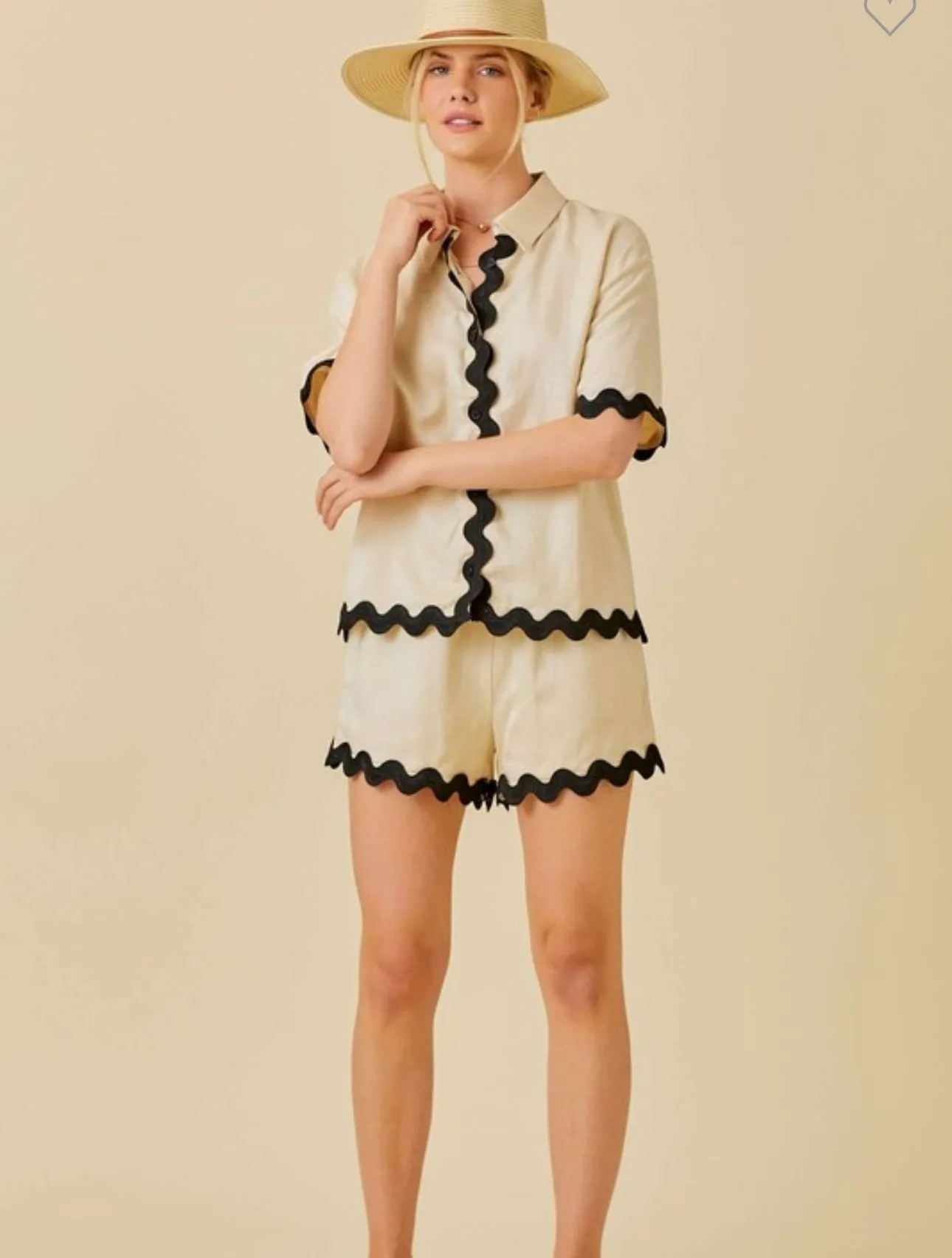Ric Rac Trim Shorts