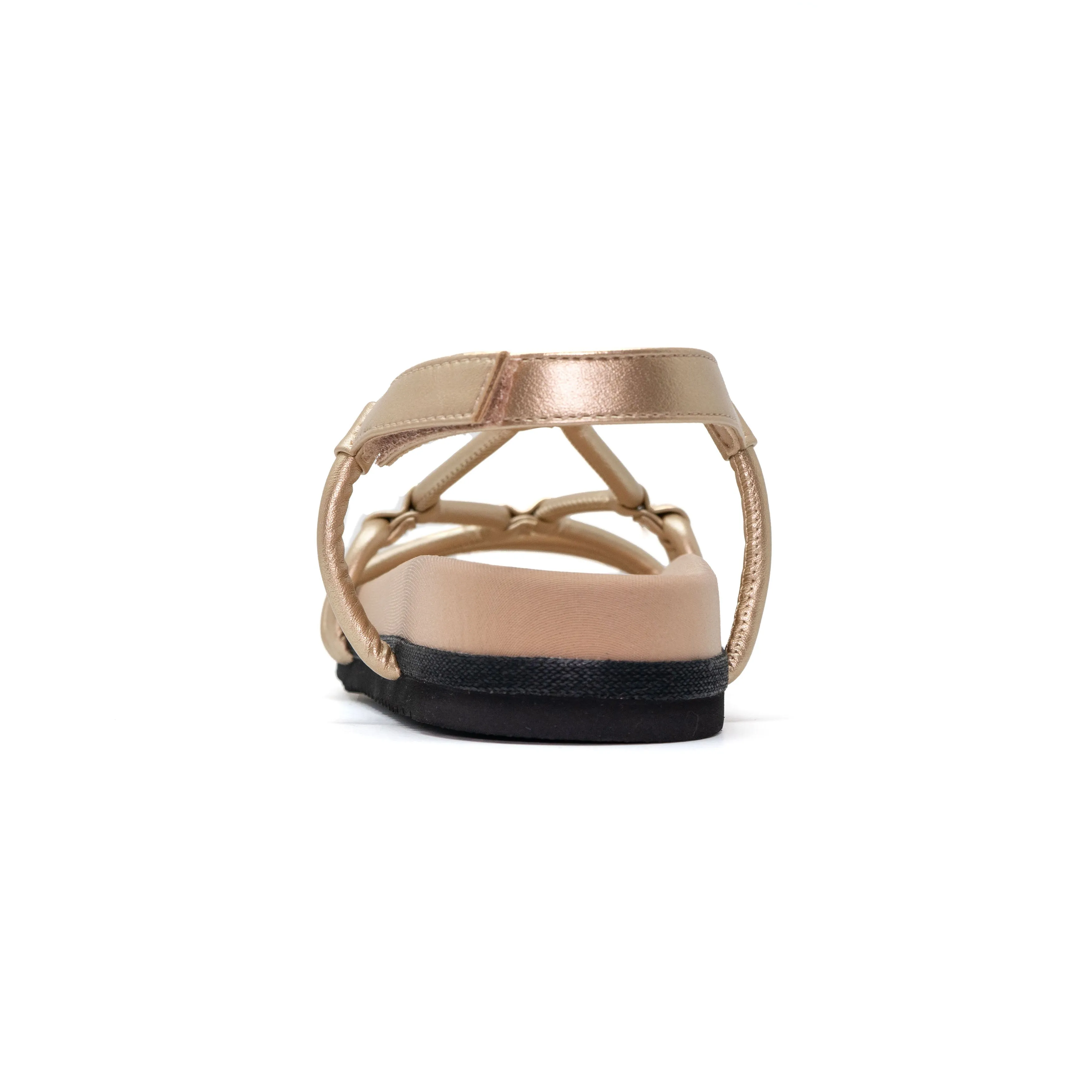 ROAM LINKY SANDALS GOLD VEGAN LEATHER