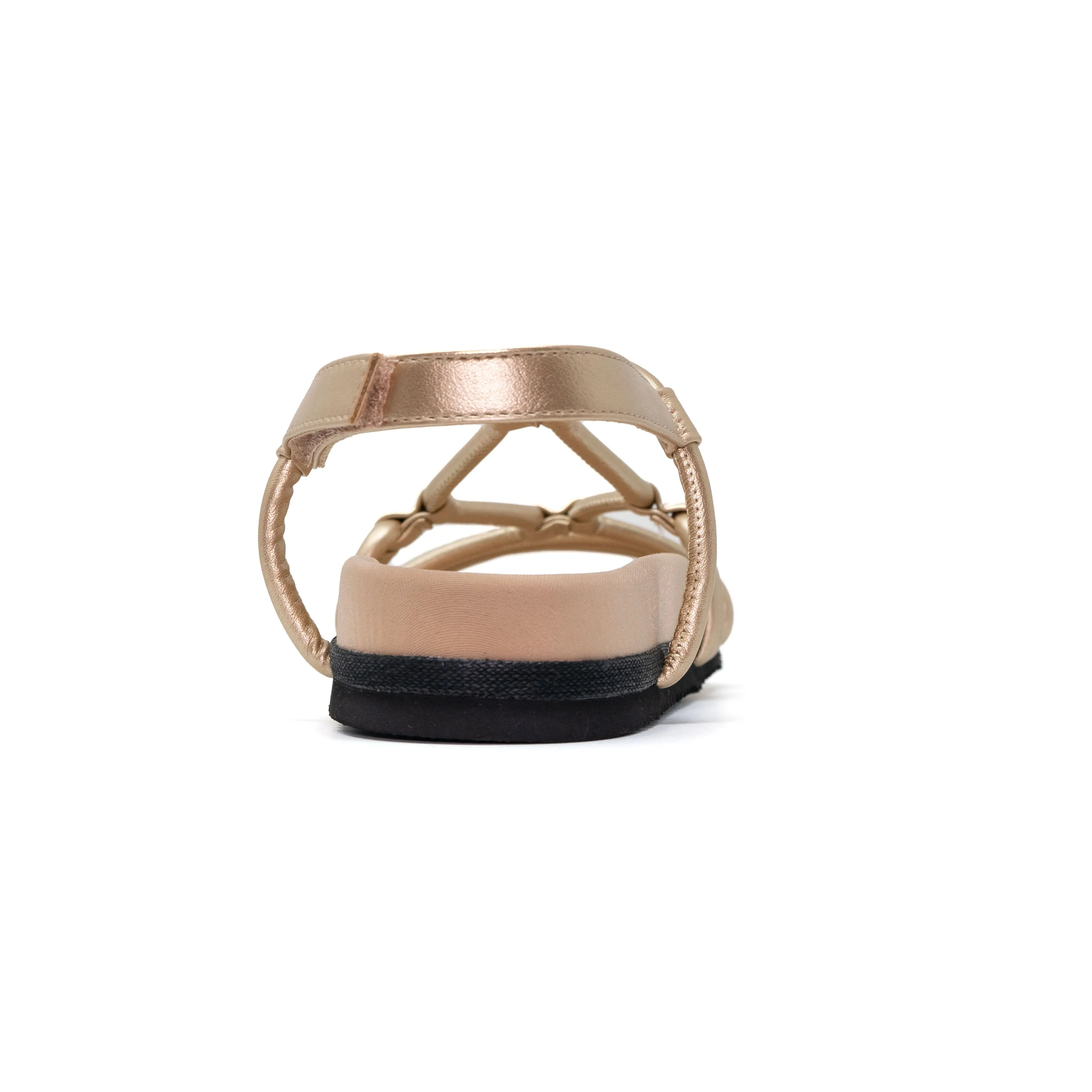 ROAM LINKY SANDALS GOLD VEGAN LEATHER