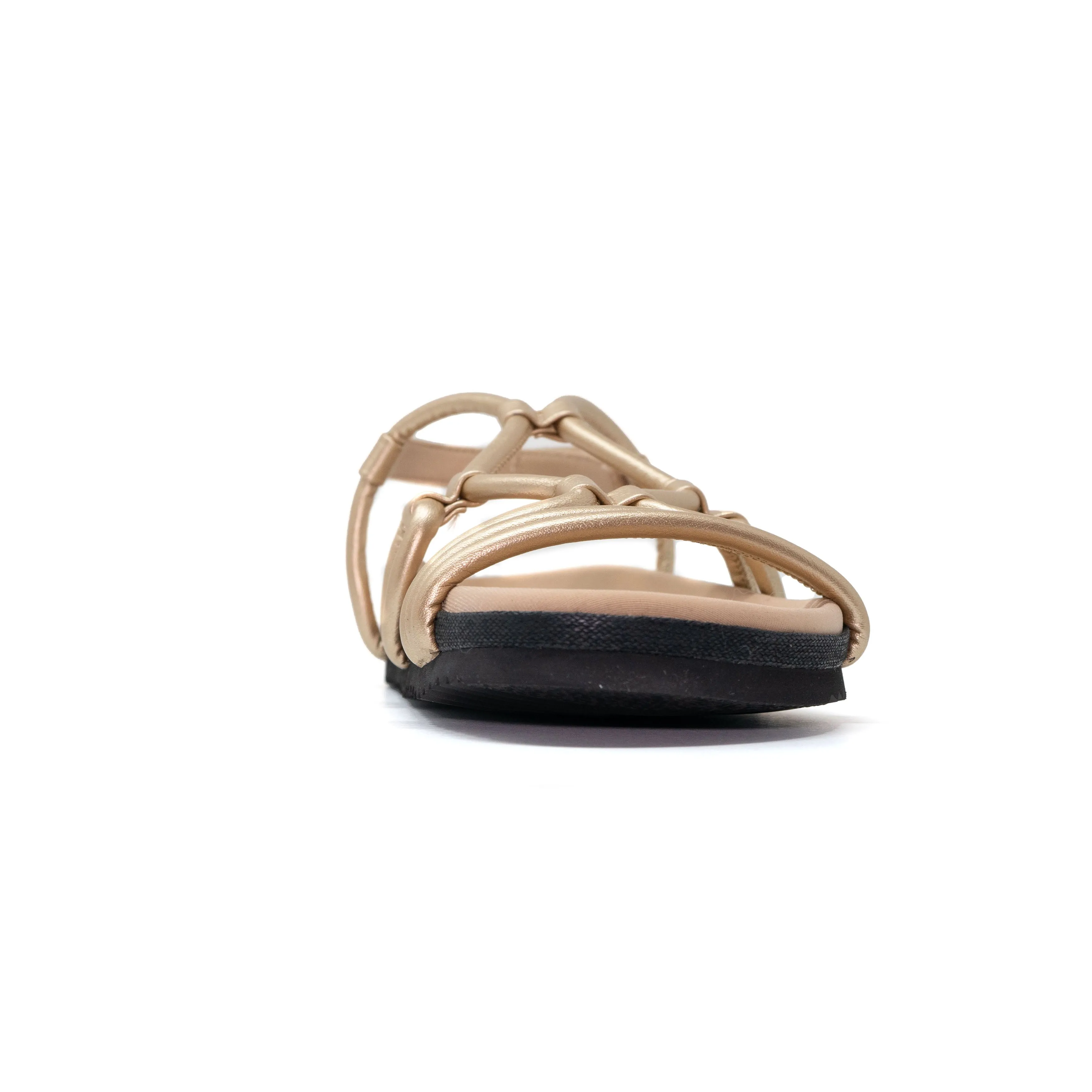 ROAM LINKY SANDALS GOLD VEGAN LEATHER