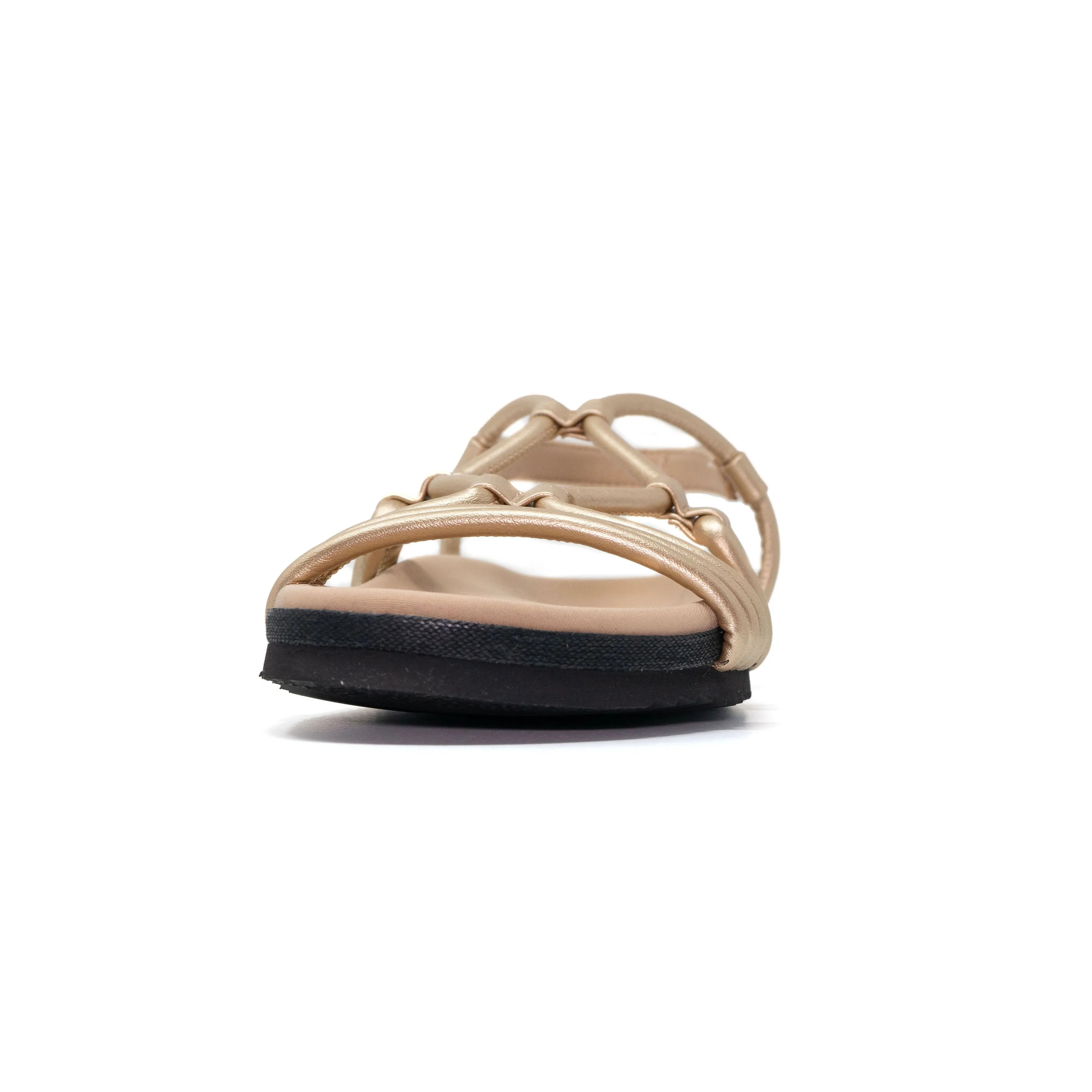 ROAM LINKY SANDALS GOLD VEGAN LEATHER
