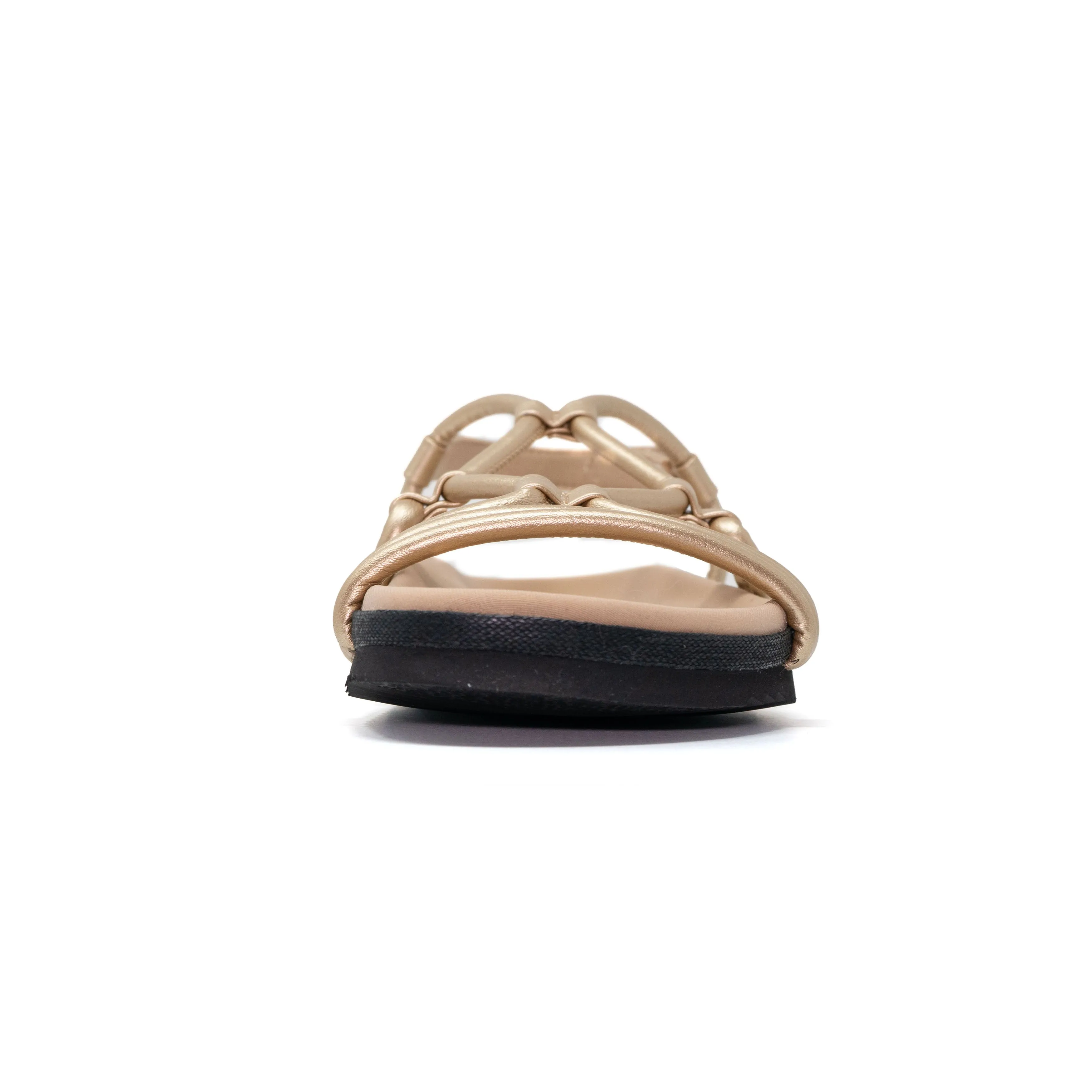 ROAM LINKY SANDALS GOLD VEGAN LEATHER