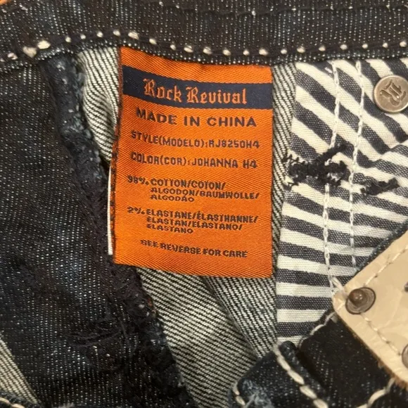 Rock Revival 27 (4) Johanna Women’s Denim Jeans Shorts Cuffed Flap Pockets