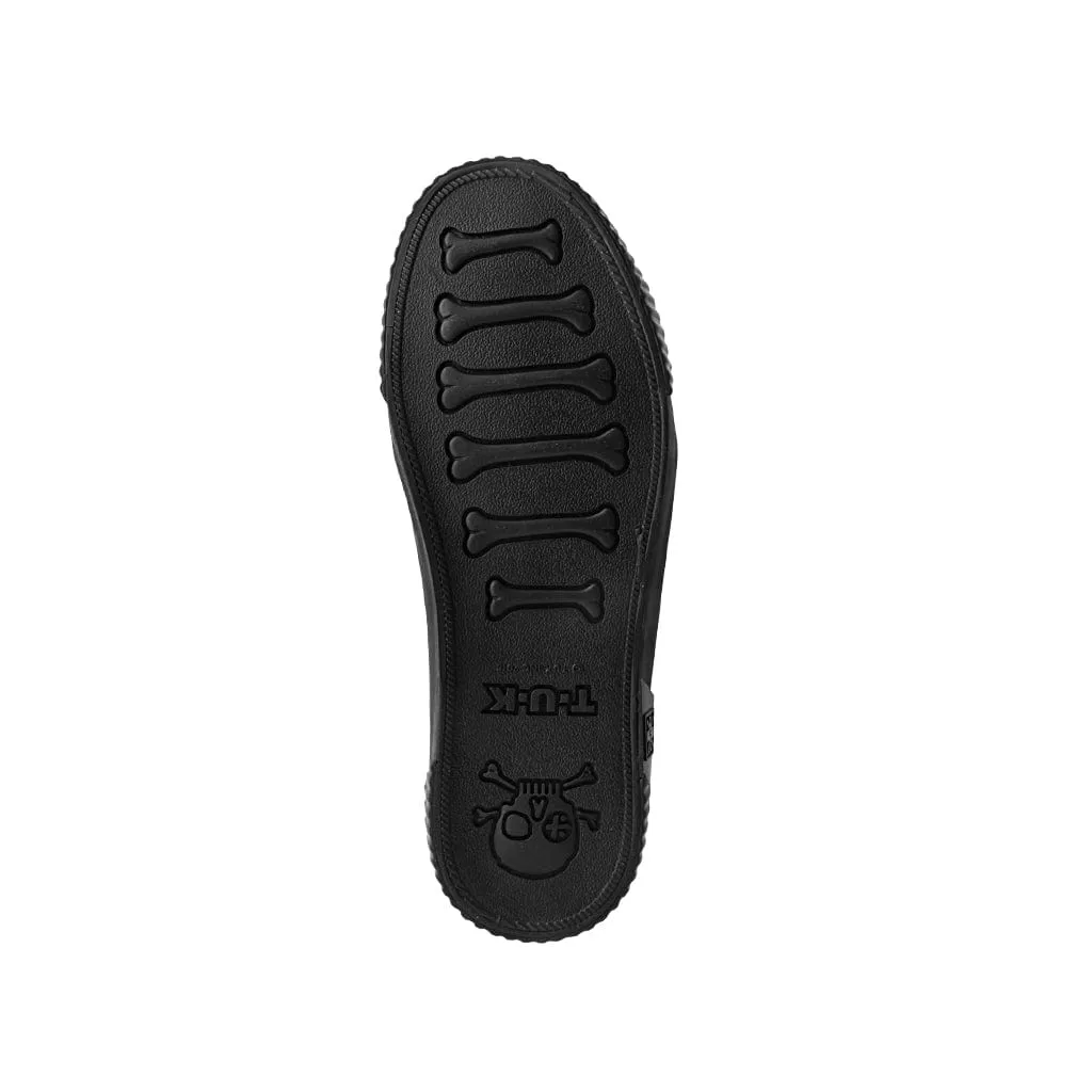Rubber Toe Sneaker Black & Leopard Canvas