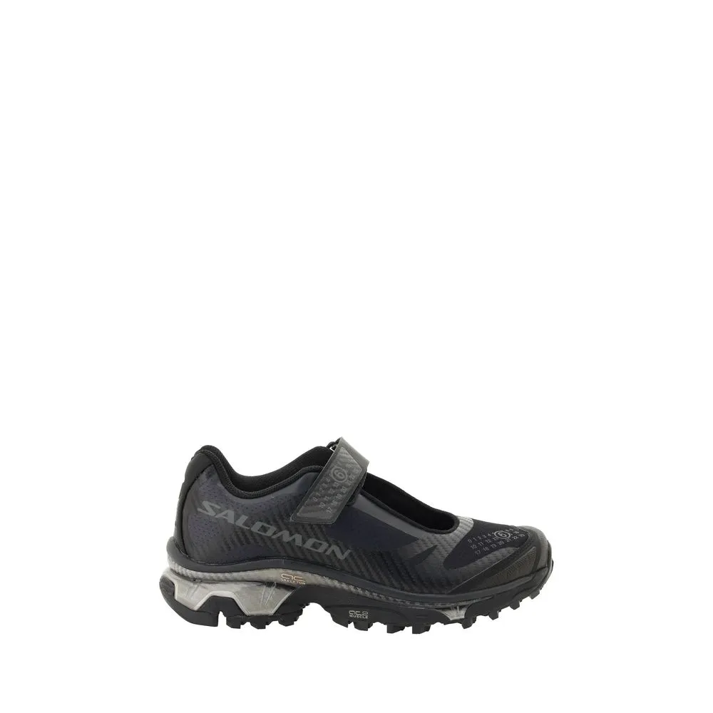 Salomon MM6 X Women Black Sneakers Polyester Lace Up Wedge Track Trainer Shoes