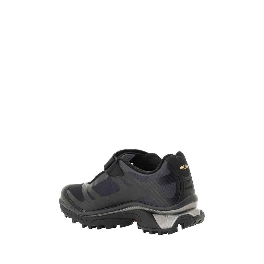Salomon MM6 X Women Black Sneakers Polyester Lace Up Wedge Track Trainer Shoes