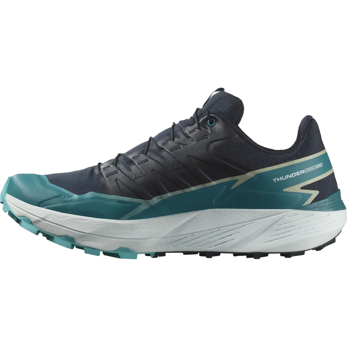 Salomon Thundercross - Men's - Carbon/Tahitian Tide/Peacock Blue