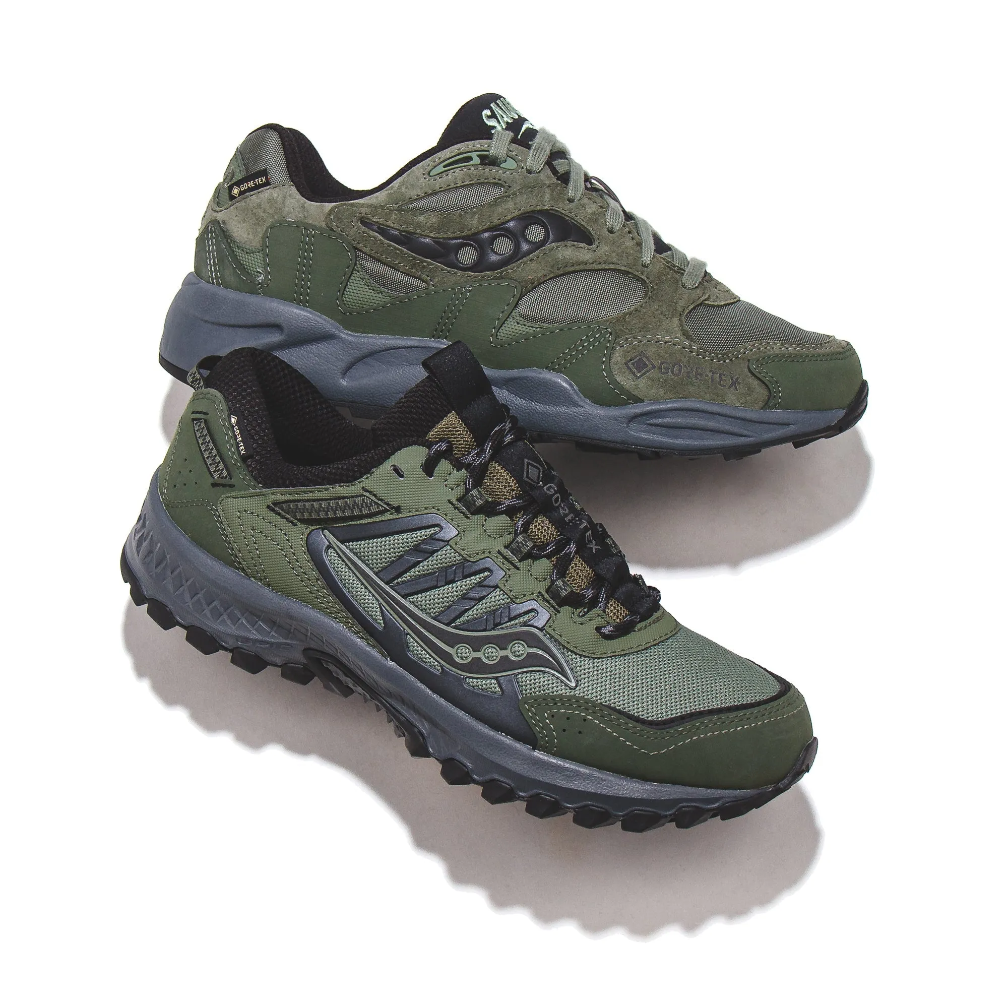 Saucony Men Grid Shadow 2 GTX Gore-Tex Forest Black S70840-2