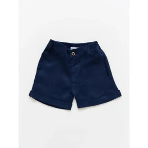 Scottie Linen Short || Navy