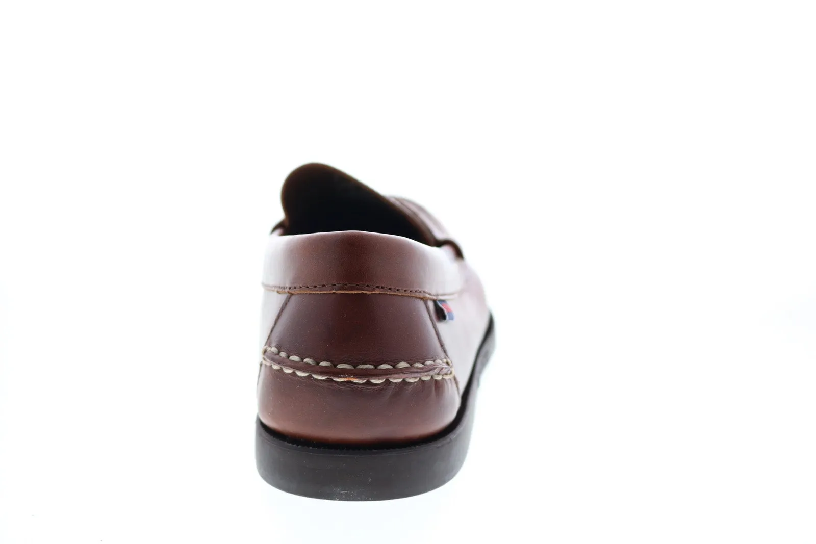 Sebago Dan Boat 7111MWW Mens Brown Leather Loafers & Slip Ons Penny Shoes