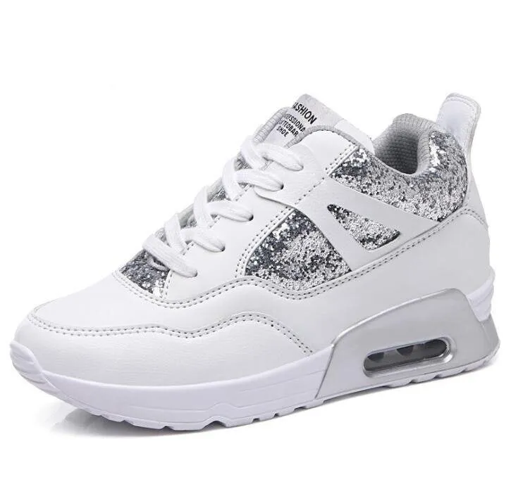 Sequin Lace up Sneakers