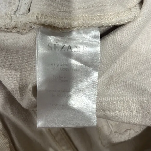Sezane Denim Cuffed Shorts