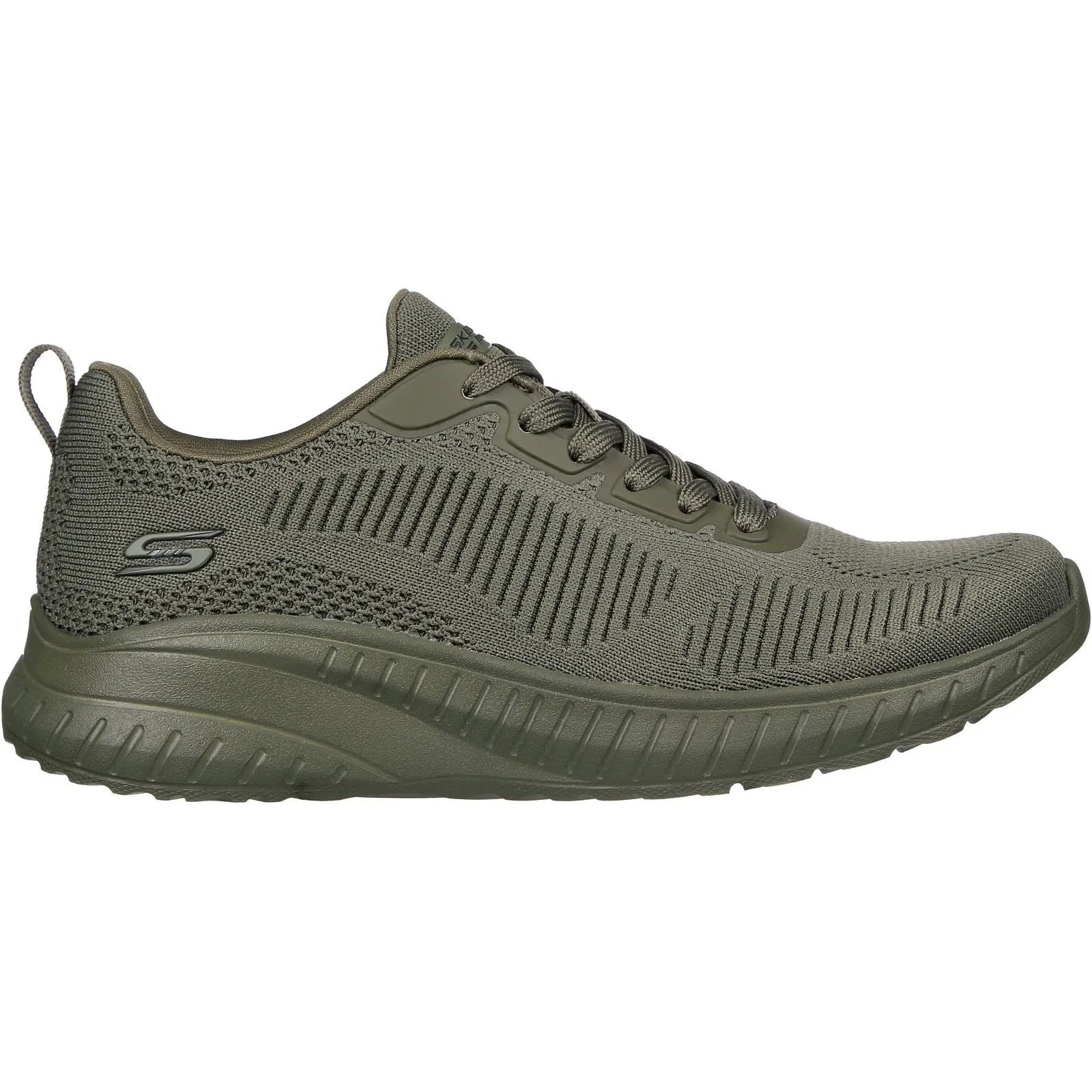 Skechers 117209 Bob Squad Chaos Face Off Sneakers für Damen, weite Passform, Olivgrün