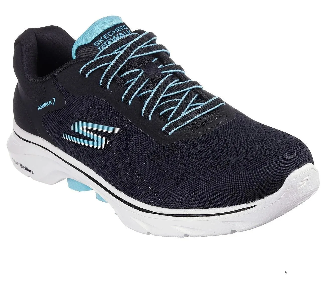 Skechers 125215 Go Walk 7 Cosmic Waves Sneakers für Damen mit weiter Passform