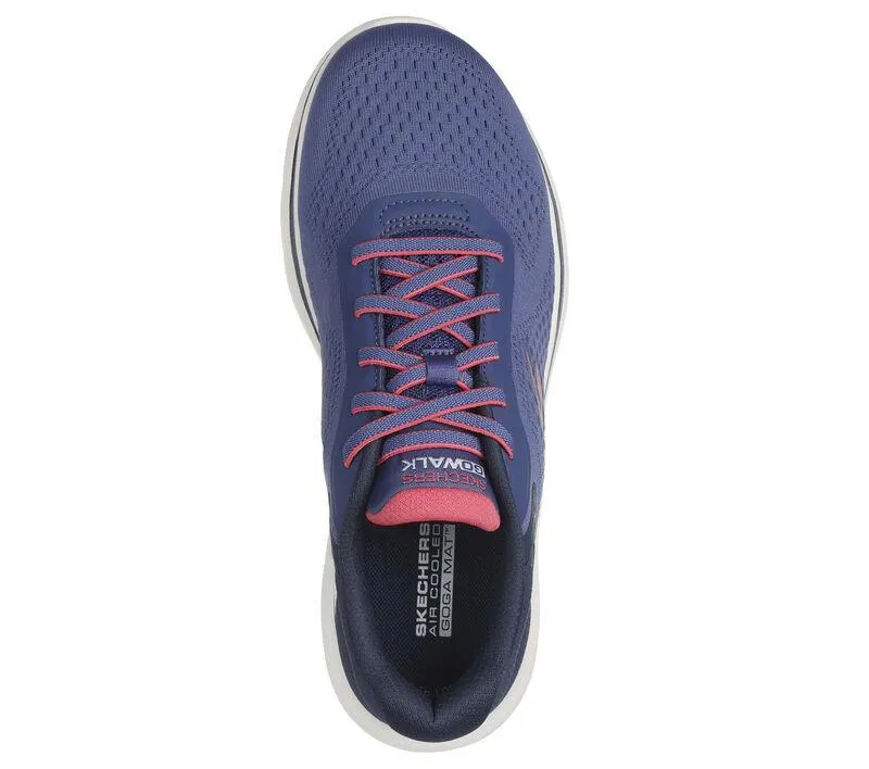 Skechers 125215 Go Walk 7 Cosmic Waves Sneakers für Damen mit weiter Passform