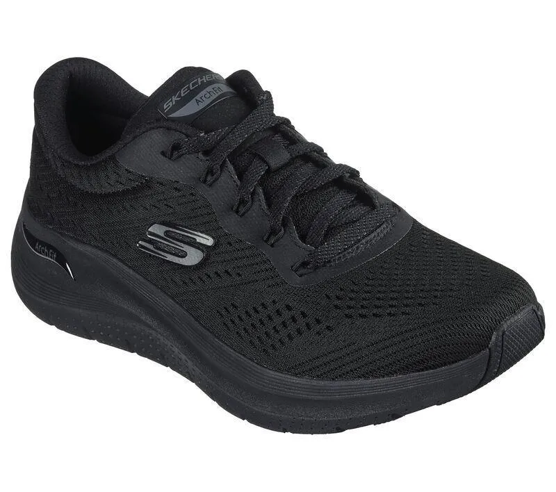 Skechers 150051 Arch Fit 2.0 Big League Sneakers für Damen mit weiter Passform - Schwarz
