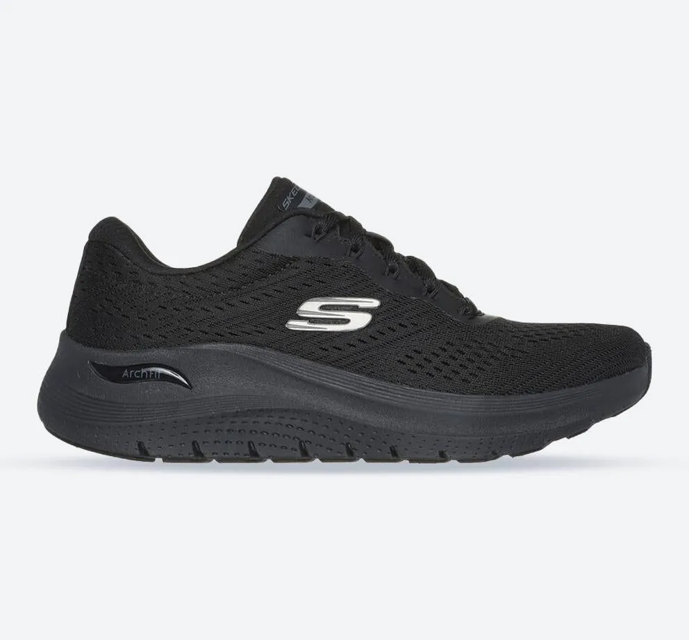Skechers 150051 Arch Fit 2.0 Big League Sneakers für Damen mit weiter Passform - Schwarz