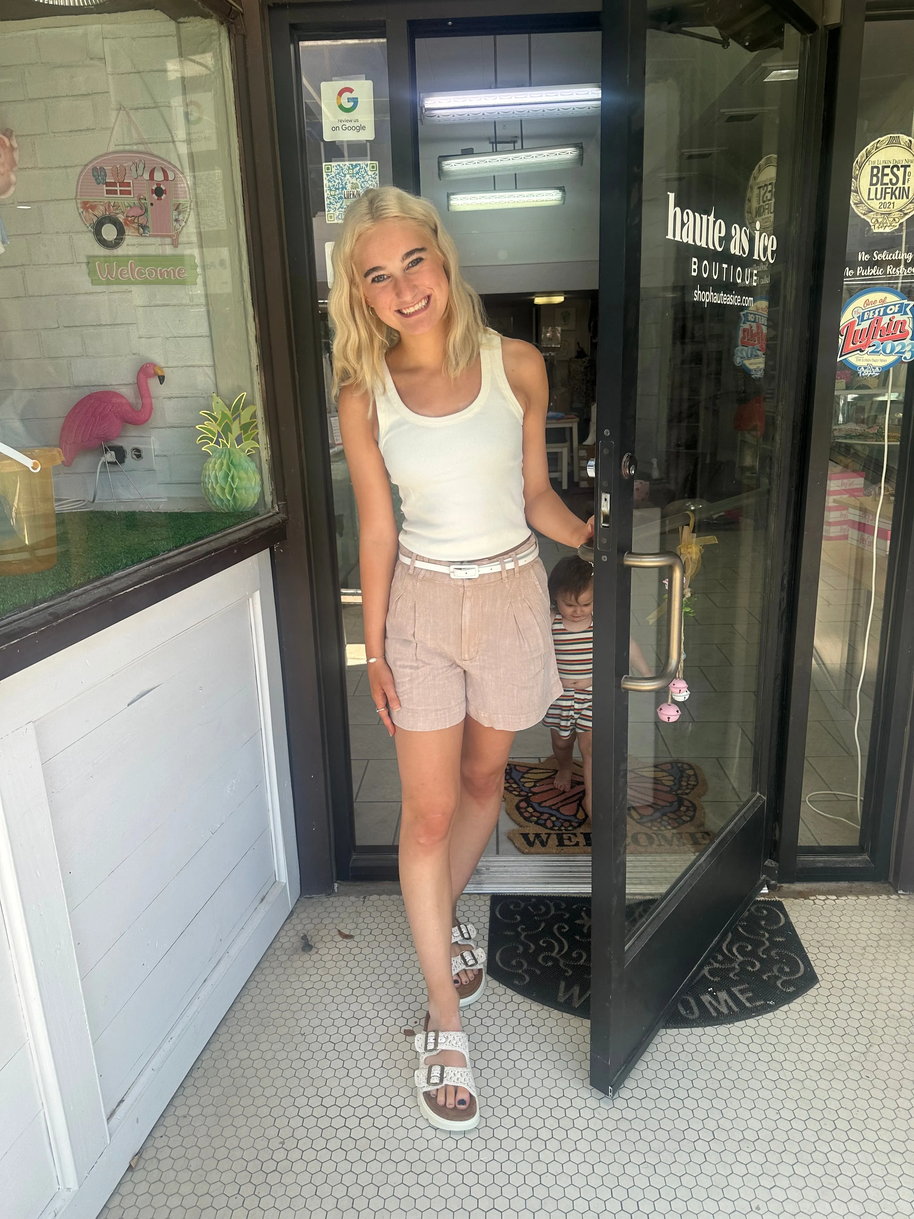 Slowing Down Mineral Wash Shorts: Tan