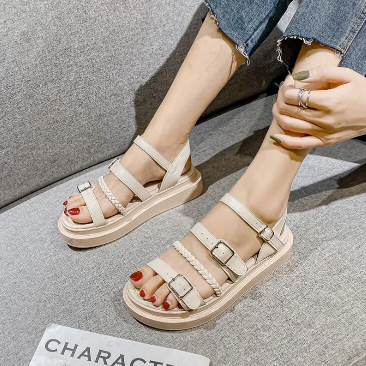 Small Feet Flat Wedge Heel Strappy Sandals GS364