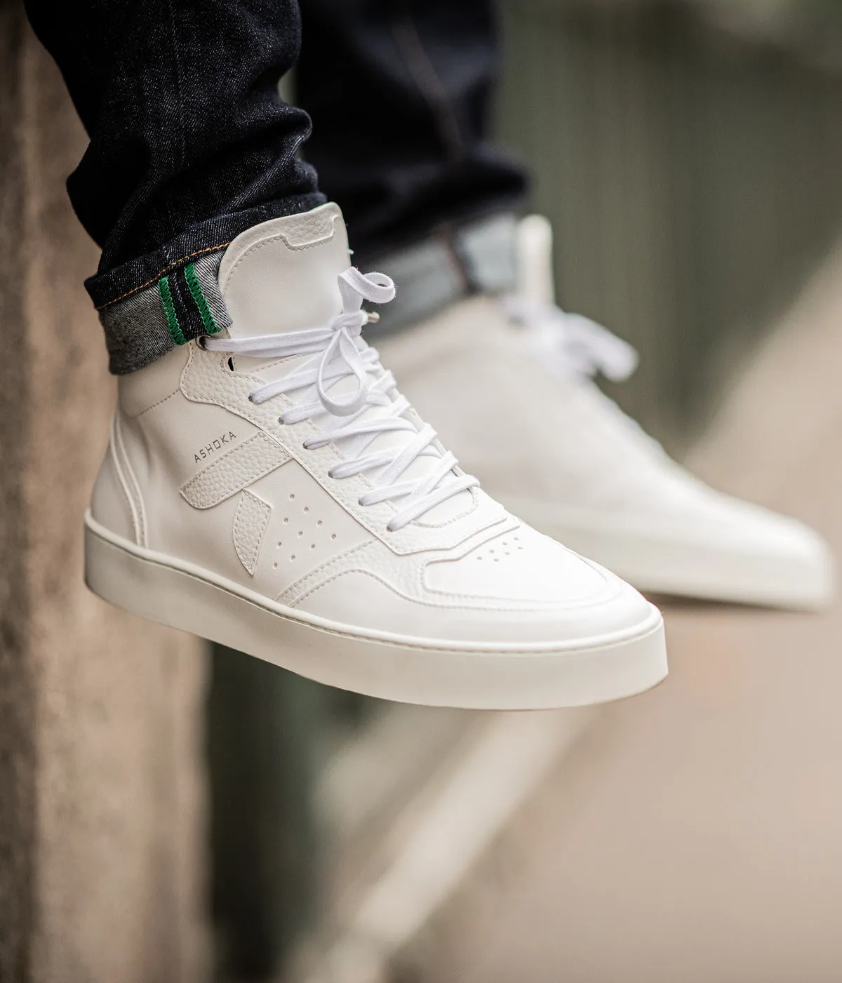 Sneaker Matéo Montante Biosourcée & Recyclée Blanche