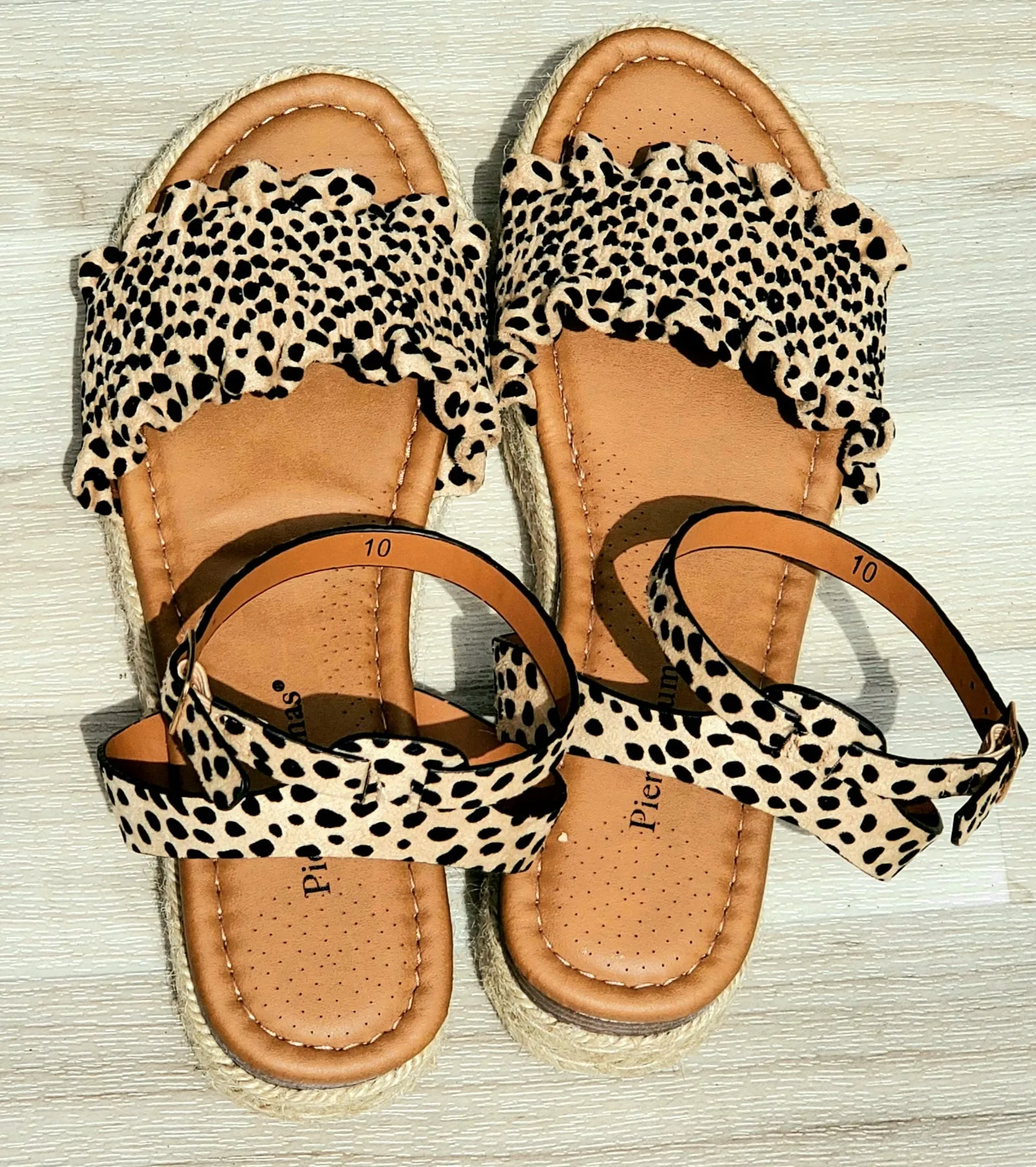SPECKLED Sandal Flat Wedges