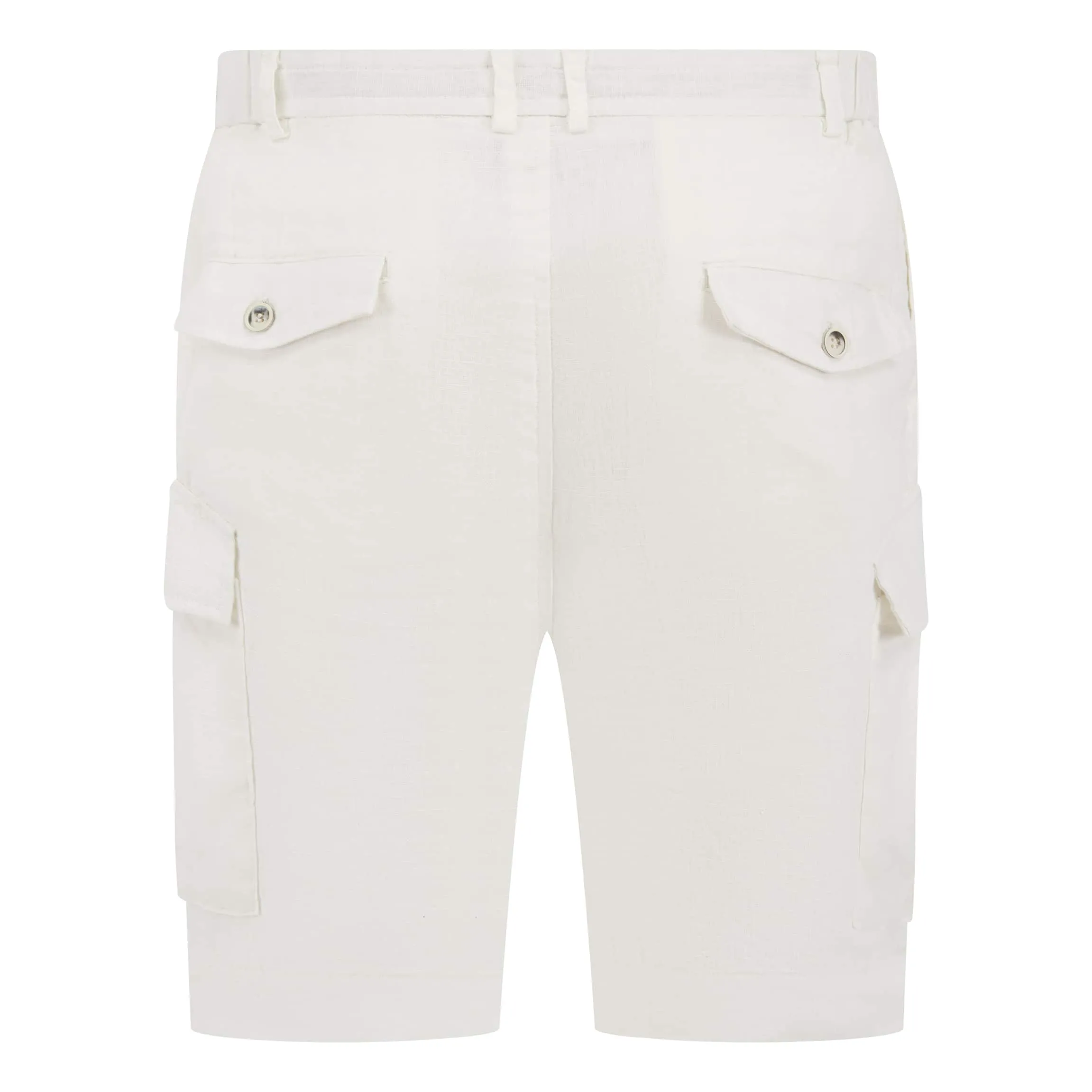 SSEINSE CARGO LINEN SHORTS